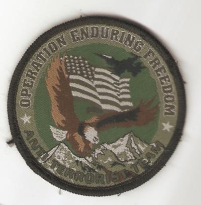 Operation Enduring Freedom Anti Terrorist Patch 