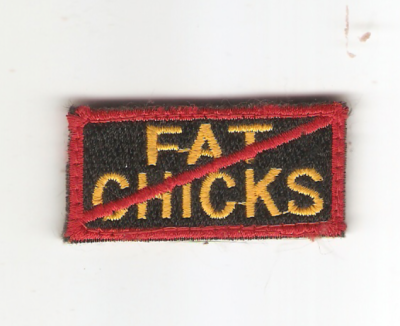 USAF No Fat Chicks Moral Patch