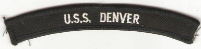 USN USS Denver Rocker Tab Patch