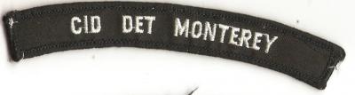 USN CID DET Monterey Tab Patch