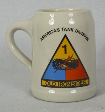 Beer Mug 1st Armored Division 123rd Support Bn
