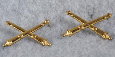 Officer Artillery Insignia Pin Pair