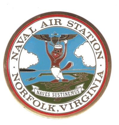 Insignia Naval Air Station Metal Decal