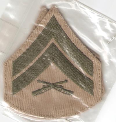 USMC Corporal Rank Pair Female New