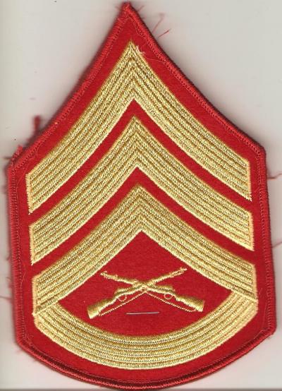 USMC Marine Staff Sergeant Rank Pair