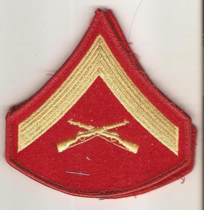 USMC Marine Lance Corporal Rank Pair