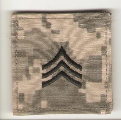 US Army ACU Sergeant Rank Patch