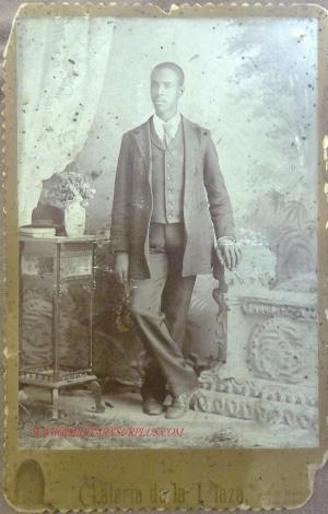 Cabinet Photo of Black Man 1900