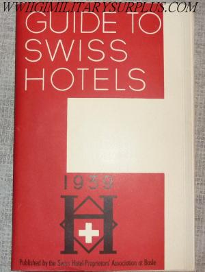 1939 Tourist Travel Guide to Swiss Hotel