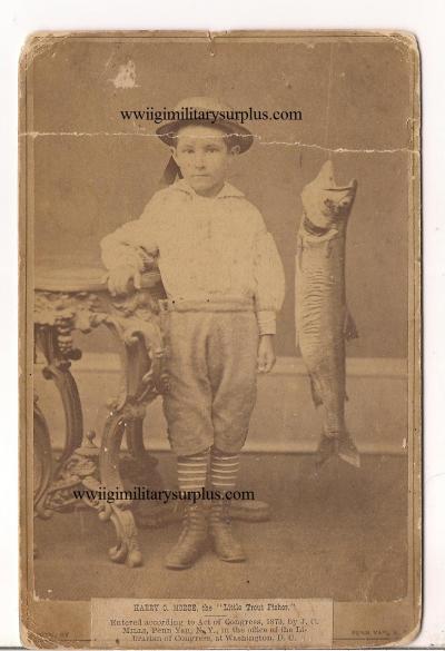 Harry C. Morse Little Trout Fisher Photo