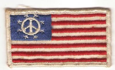 Vintage Hippie Peace Flag Patch