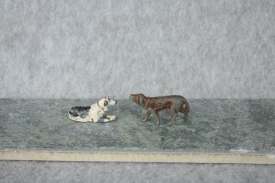 Dog Figures for Train Set