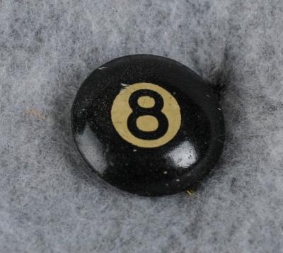 Odd 8 Ball Pin Button 