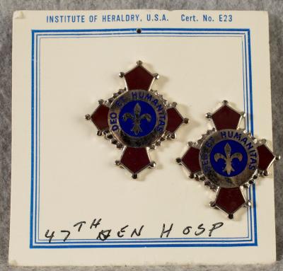 DUI DI Crest 47th General Hospital Pair