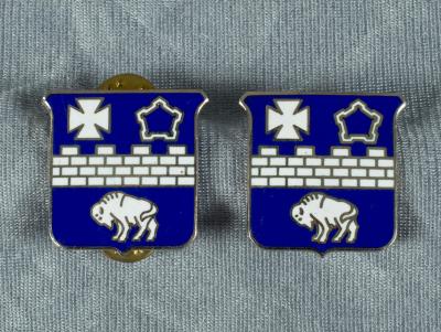 DUI DI Crest 17th Infantry Regiment Pair