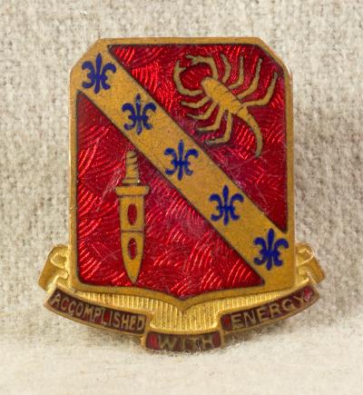 WWII DUI DI Crest 168th Field Artillery Battalion 