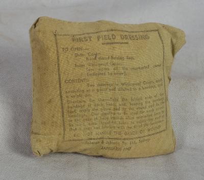 WWII Australian Field Dressing Bandage 1943
