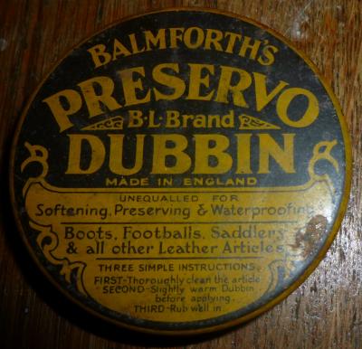 WWII Era British Dubbin Tin