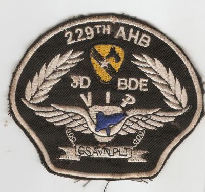 Vietnam 229th AHB 1st Cavalry Patch Repro