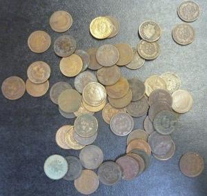 Lot of 40 Indian Cents