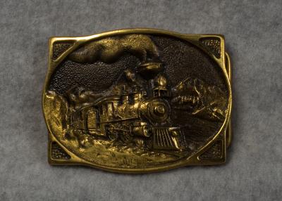 Heritage Mint Railroad Train Belt Buckle