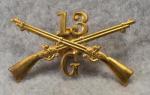 Indian Wars Cap Insignia 13th Infantry G