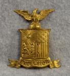 Excelsior New York Shako Hat Badge Span-Am