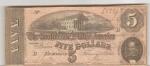 Civil War Confederate 1864 $5 Bill Richmond