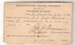 HQ 2nd Regiment New Jersey NG Pass 1898