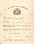 Discharge Paper New Jersey NG Infantry 1902