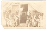 Photo Postcard Soldiers in Camp 1909