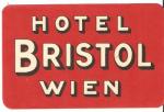 Luggage Decal Hotel Bristol Vienna