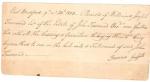 Inheritance Receipt Last Will and Testament 1803