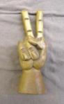 Vintage Folk Art Peace Sign Hand