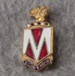 DUI DI Crest 107th Medical Battalion Pinback