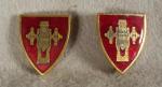 DUI DI Unit Crest Artillery School Pair