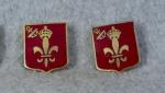 DUI DI Crest 101st Field Artillery HQ Pair