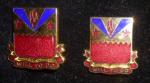 Crest 135th Transportation Battalion Pin Pair