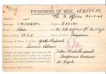 WWII Italian POW Form Record 1941 Tobruk Africa