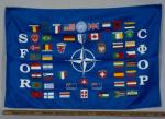 UN United Nations SFOR Bosnia Banner Flag