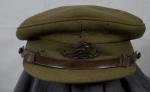 WWII British Artillery Officer Blue Wool Visor Cap
