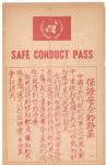 Korean War Safe Conduct Pass
