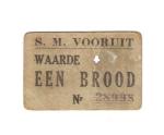 Dutch Bread Coupon S.M. Vooruit Waarde EEN Brood