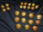 WWII British Artillery Button Lot of 24