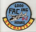 USAF 1000 FACing Hours Sky Master Patch