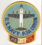 Patch P-3A Orion Anti-Submarine Paris 1965