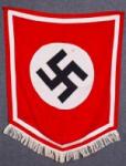 WWII German NSDAP Political Podium Banner