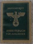 WWII German Auslander Arbeitsbuch