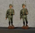 WWI German Marching Toy Soldiers Pair