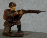 WWI German Kneeling Soldier Elastolin